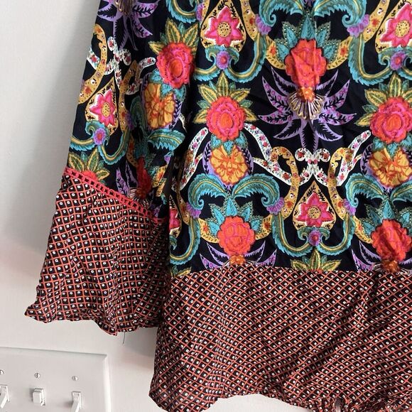 Maeve Anthropologie Carter Floral Blouse Boho Paisley Women’s 4 Colorful Button - Picture 10 of 16